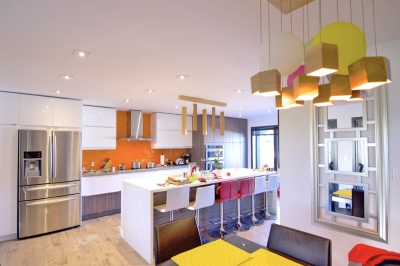 Designs by Santy :: Hillside Transformation Kitchen with centre island