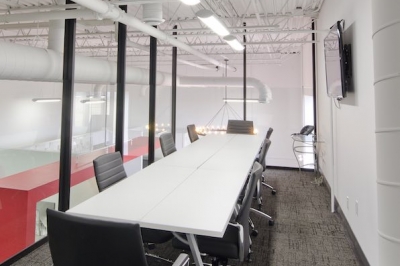 Designs by Santy :: Remax Reno Boardroom with full glass walls