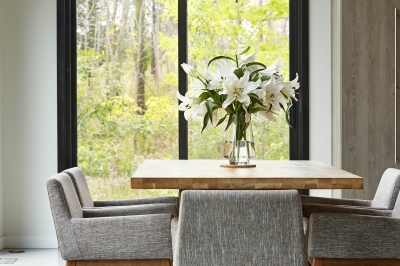 Designs by Santy :: Bridge House Dining room window