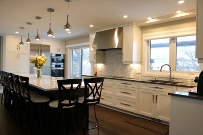 Designs by Santy :: Saturn Transformation Kitchen with island seating